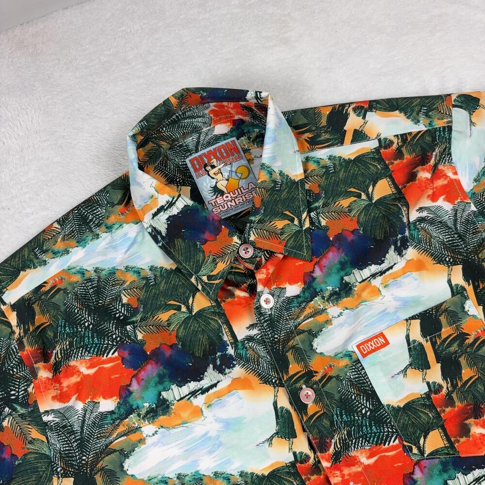 Dixxon Flannel Company Button Up Shirt Men XL Multicolor Tequila Sunrise